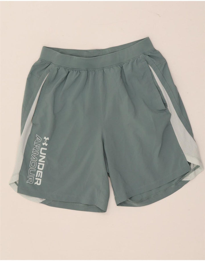 Ανδρικό γραφικό αθλητικό σορτς Under Armour με μεσαίο πράσινο χρώμα