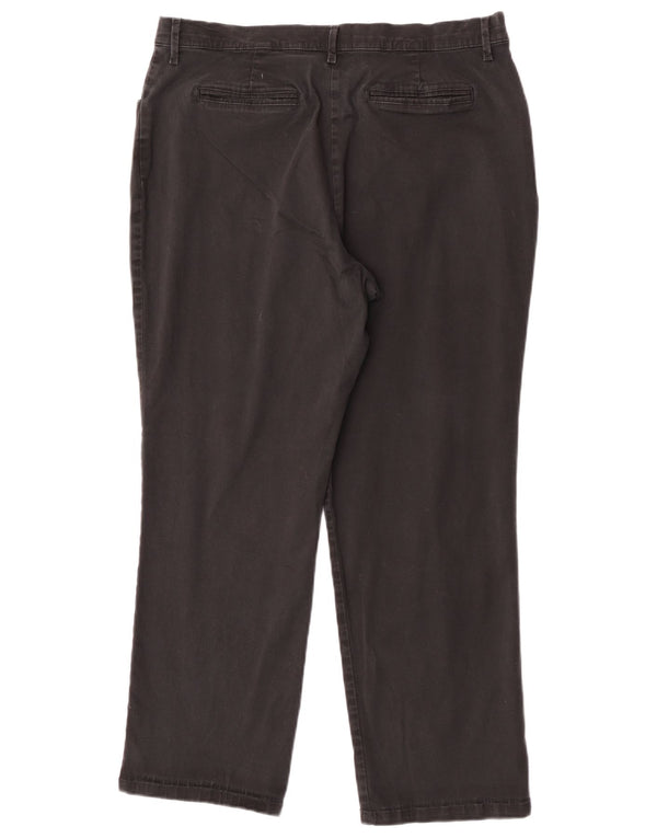 Lee γυναικείο ίσιο casual παντελόνι US 16 2XL W34 L28 μαύρο βαμβακερό