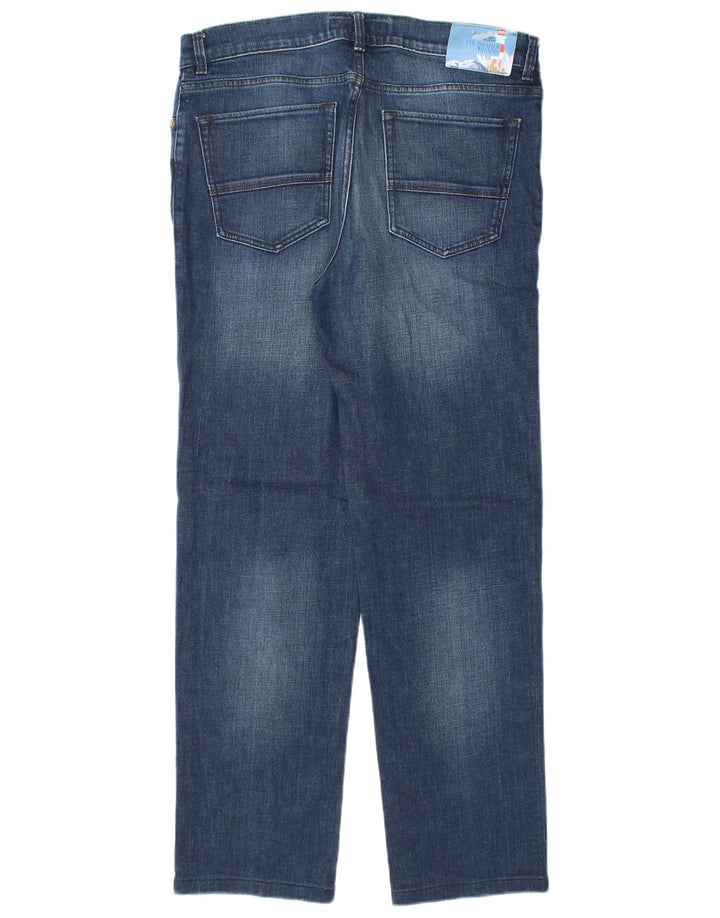Ανδρικό τζιν Trussardi ίσιο W35 L31 Μπλε βαμβακερό