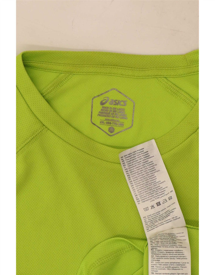 Asics Ανδρικό T-Shirt Top 2XL Green Polyester