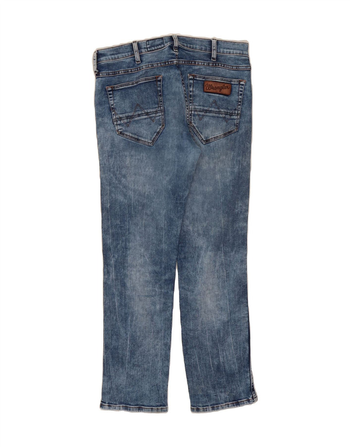 WRANGLER Mens Straight Jeans W33 L30 Blue Cotton Vintage Wrangler and Second-Hand Wrangler from Messina Hembry 