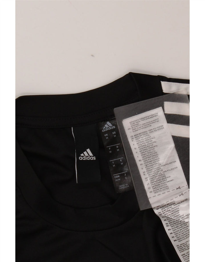 Adidas Ανδρικό T-Shirt Aeroready Top Medium Black Colourblock Polyester