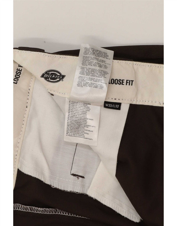 Dickies Ανδρικό Παντελόνι Cargo Loose Fit W33 L32 Καφέ Πολυεστέρας
