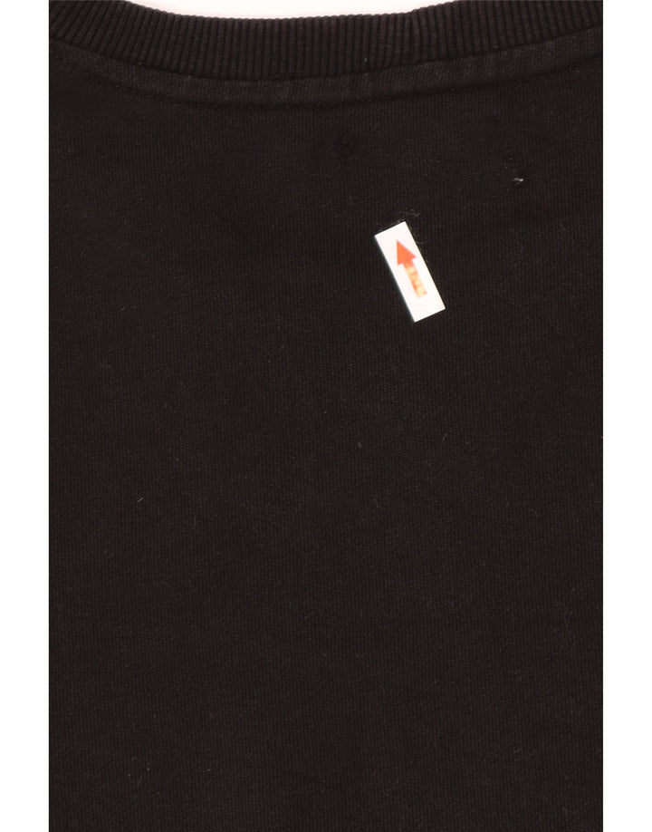 Zara Ανδρικό Φούτερ Jumper Μεγάλο Μαύρο Βαμβακερό