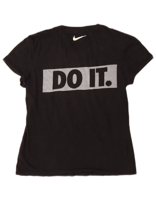 Nike Girls Graphic T-shirt Top 12-13 ετών, μεγάλο μαύρο βαμβακερό