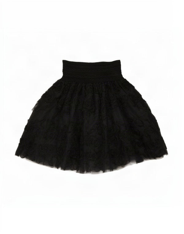 Blumarine Γυναικεία ψηλόμεση Tutu φούστα IT 40 Small W26 Black Paisley