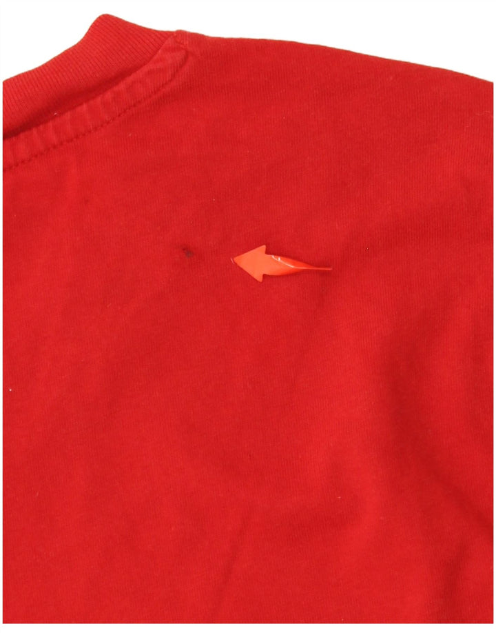 Ανδρικό γραφικό T-Shirt ADIDAS Top XL Red Colourblock Βαμβακερό