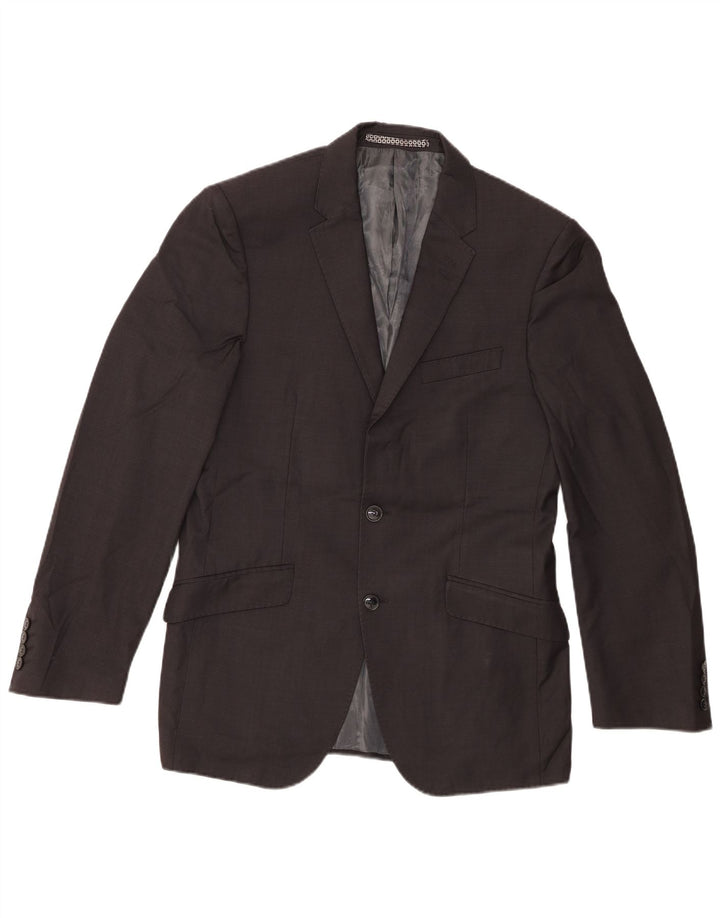 Marks & Spencer Ανδρικό σακάκι 2 κουμπιών UK 38 Medium Grey New Wool