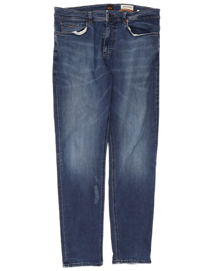 Hugo Boss Γυναικείο Soft Motion Slim Jeans W36 L34 Μπλε βαμβακερό