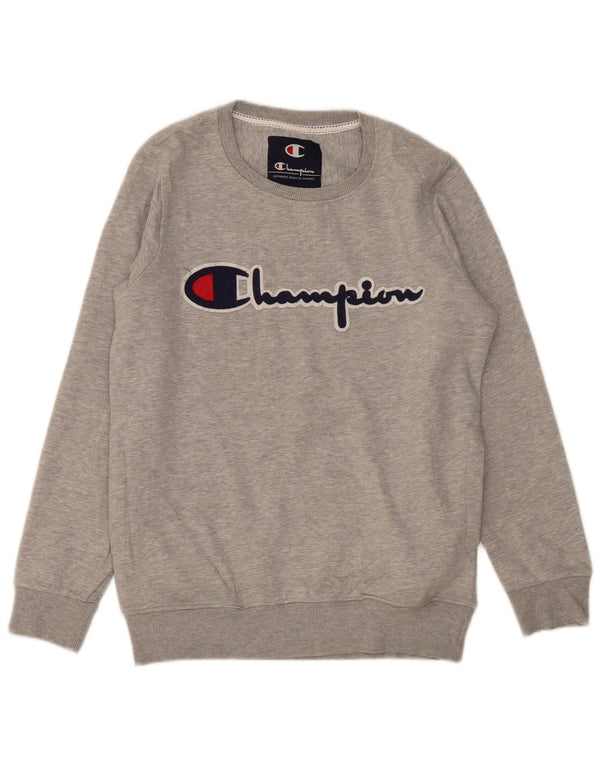 Ανδρικό γραφικό φούτερ Champion Jumper Medium Grey