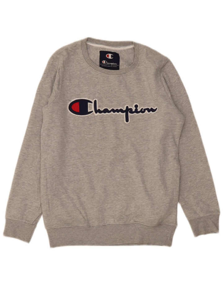 Ανδρικό γραφικό φούτερ Champion Jumper Medium Grey