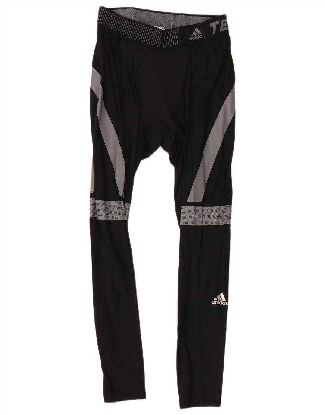 Ανδρικά κολάν Adidas Tech Fit Crop Large Black Colourblock Polyamide