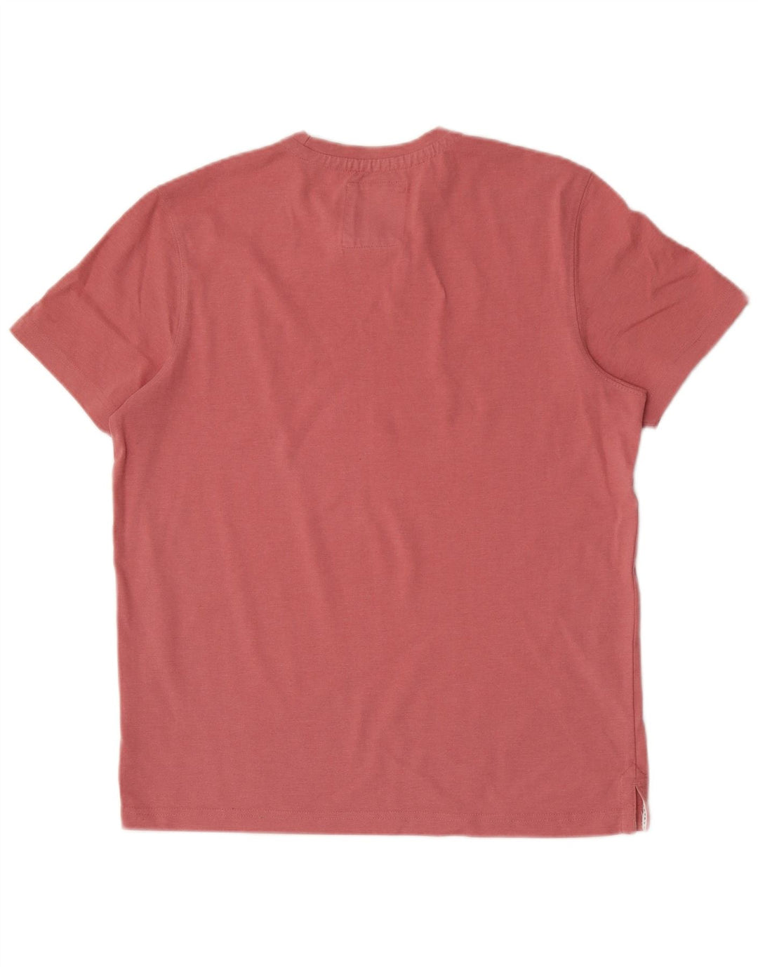 CREW CLOTHING Ανδρικό T-Shirt Top Μεσαίο Ροζ Βαμβακερό