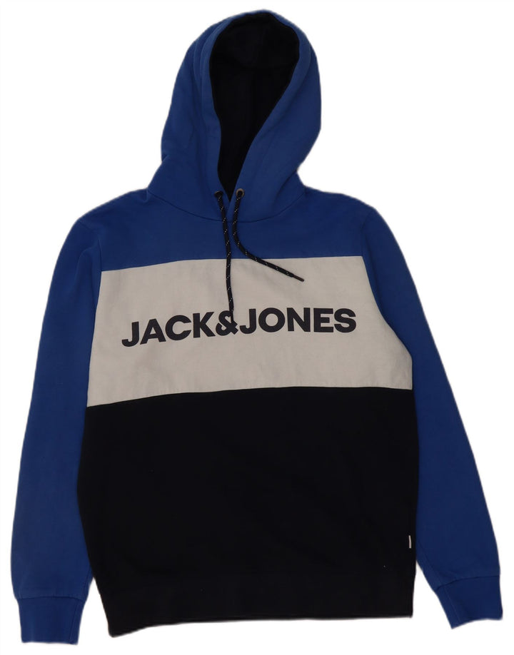 Jack & Jones Ανδρικό γραφικό με κουκούλα, μεσαίο πολύχρωμο μπλοκ χρώματος