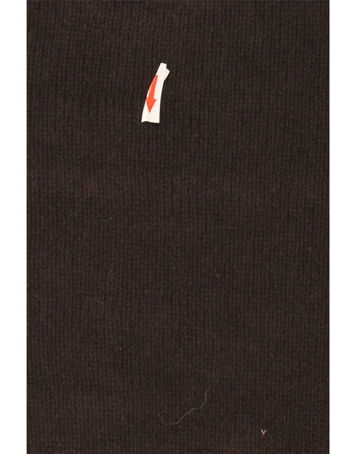 Kappa Mens Crew Neck Jumper Sweater Medium Brown Wool