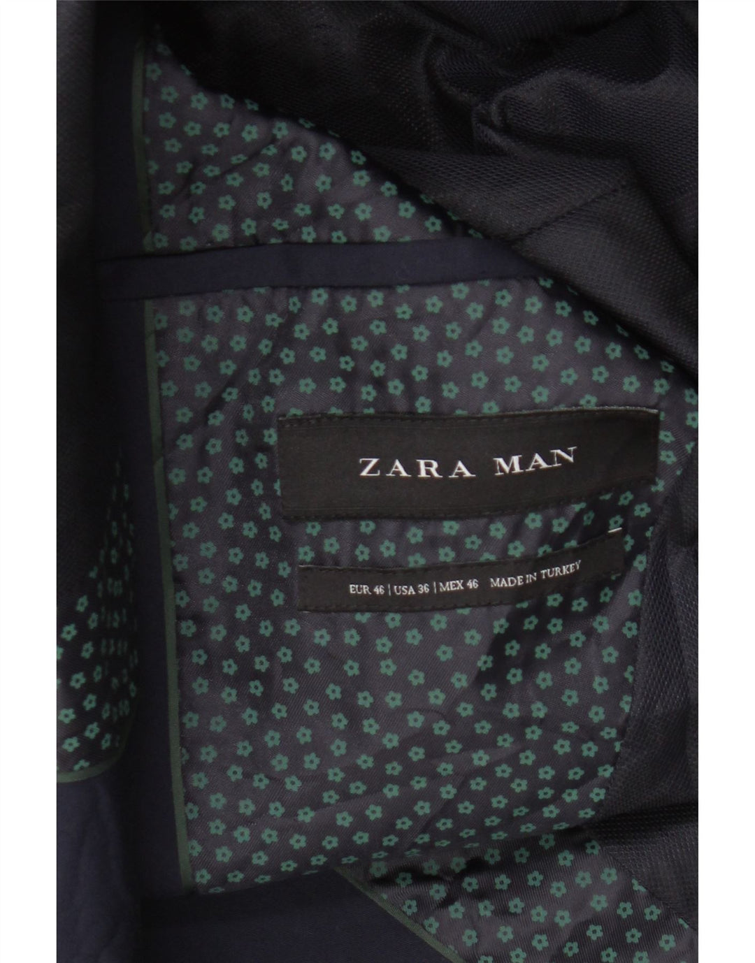 Zara Ανδρικό σακάκι μπλέιζερ με 2 κουμπιά EU 46 Small Navy Blue