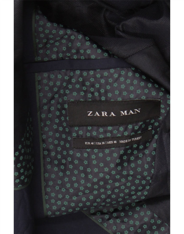 Zara Ανδρικό σακάκι μπλέιζερ με 2 κουμπιά EU 46 Small Navy Blue