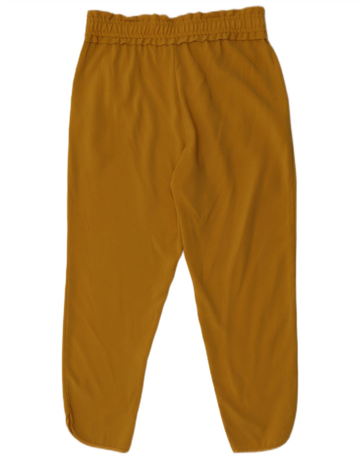 Zara Γυναικείο Tapered Cropped Παντελόνι Medium W28 L25 Yellow Polyester