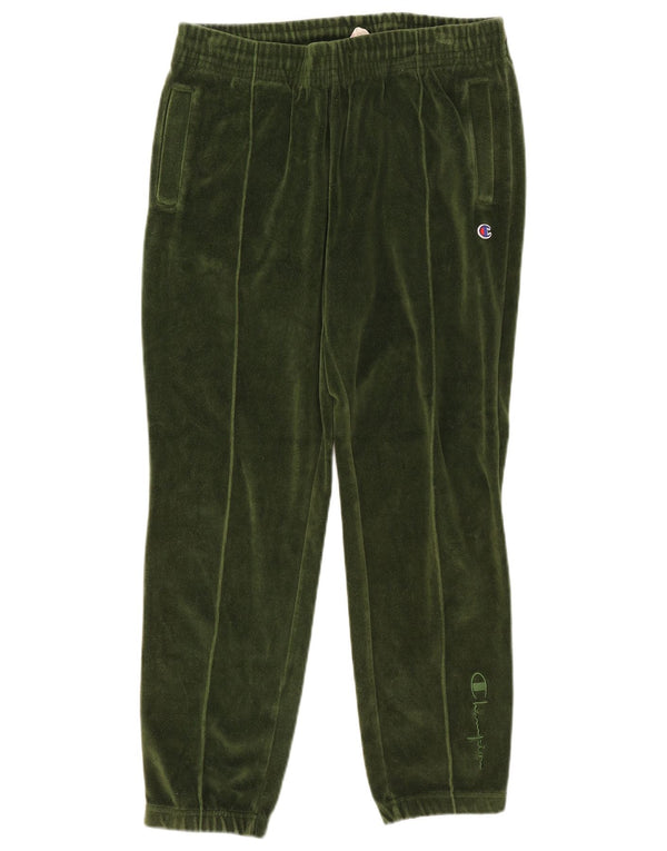 Champion Γυναικεία βελούδινη φόρμα παντελόνι Joggers Μεσαίο πράσινο βαμβακερό