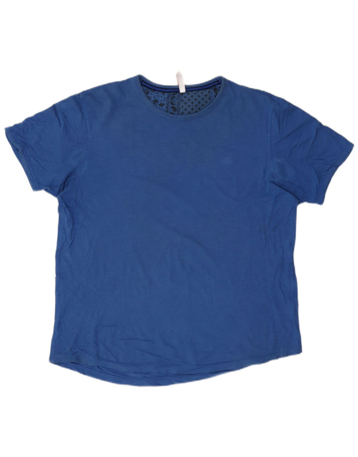 Sun68 Ανδρικό T-Shirt Top XL Μπλε βαμβακερό