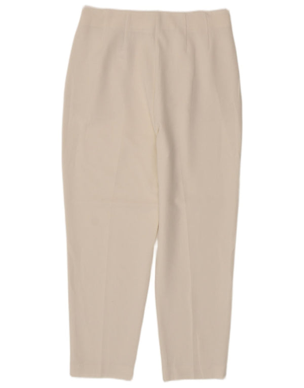 Marks & Spencer Γυναικείο Slim Cropped Παντελόνι UK 12 Medium W30 L26 Off White