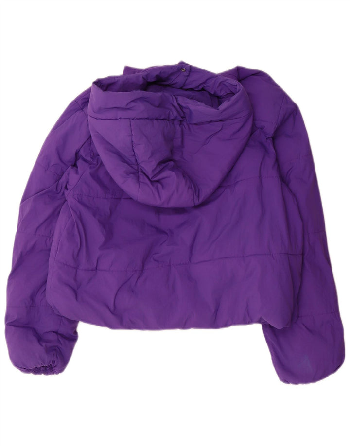 Zara Girls Hooded Jacket με επένδυση 13-14 Years Purple Polyester