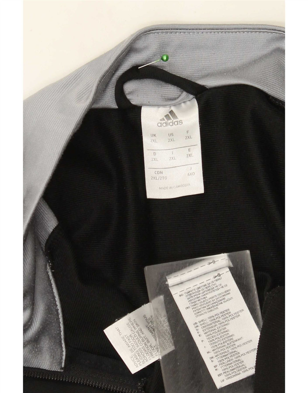 Ανδρική φόρμα Adidas Top Jacket 2XL Black Colourblock Polyester
