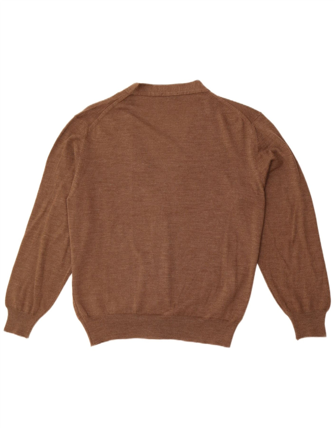 Vintage Γυναικεία Ζακέτα UK 14 Large Brown Wool