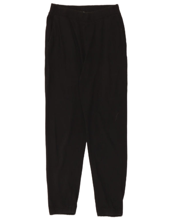 Zara Γυναικεία φόρμα παντελόνι Joggers UK 8 Small Black Cotton