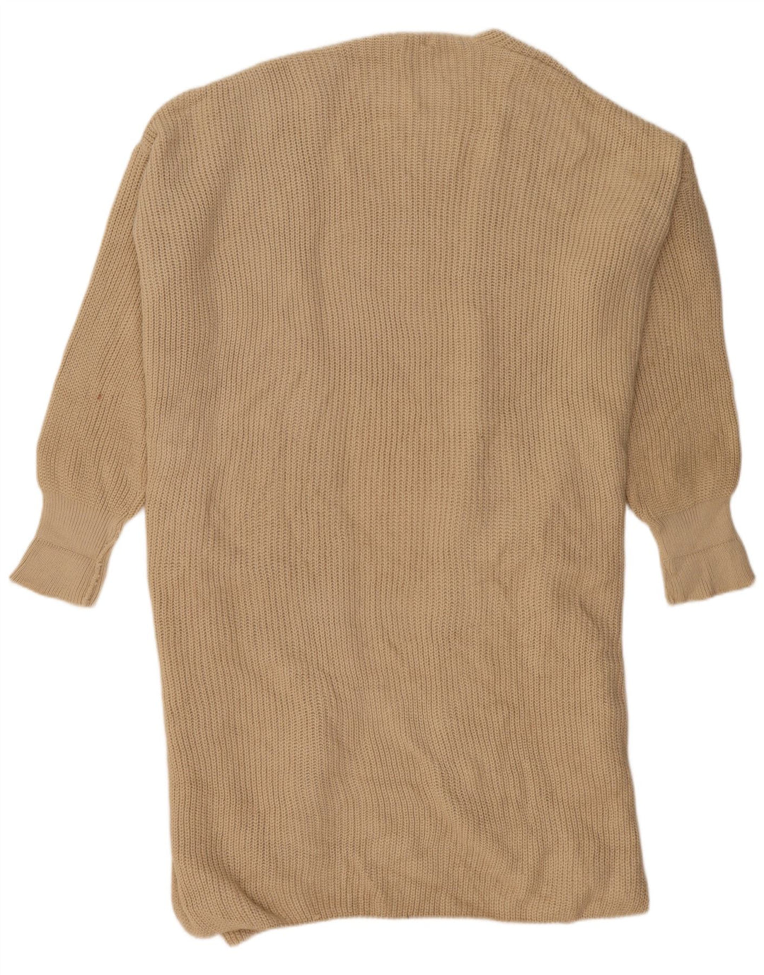 Topshop Γυναικείο Longline ανοιχτό πουλόβερ UK 14 Medium Beige
