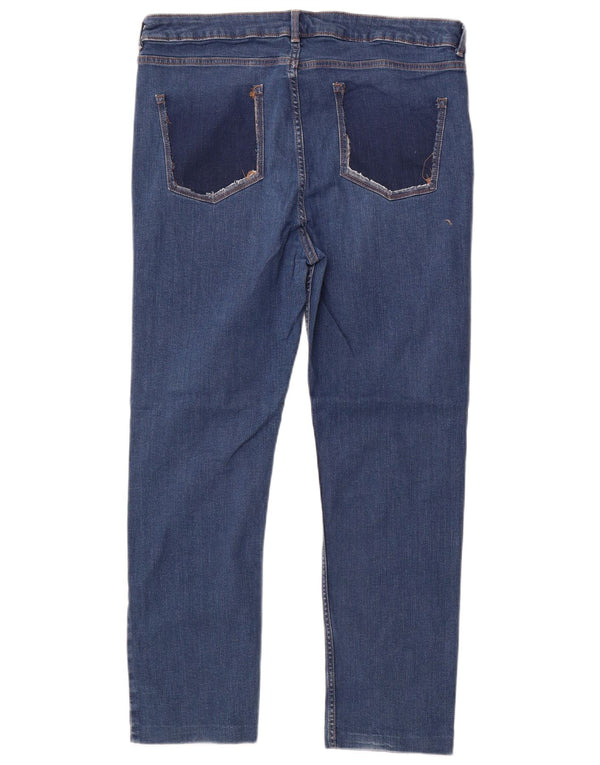 Marks & Spencer Γυναικεία ίσια τζιν UK 18 XL W36 L28 Μπλε βαμβακερό