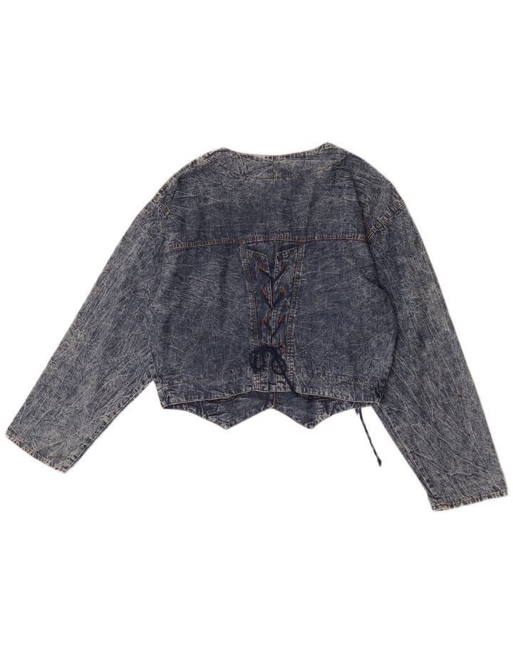 Τζιν μπουφάν Canda Girls Crop 15-16 Years Blue Cotton