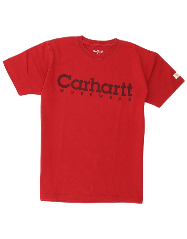 Ανδρικό γραφικό μπλουζάκι Carhartt Top Μικρό κόκκινο βαμβακερό