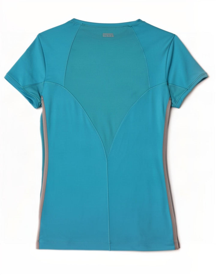 Adidas Γυναικείο T-Shirt Climacool Top 10 UK Small Blue Polyester