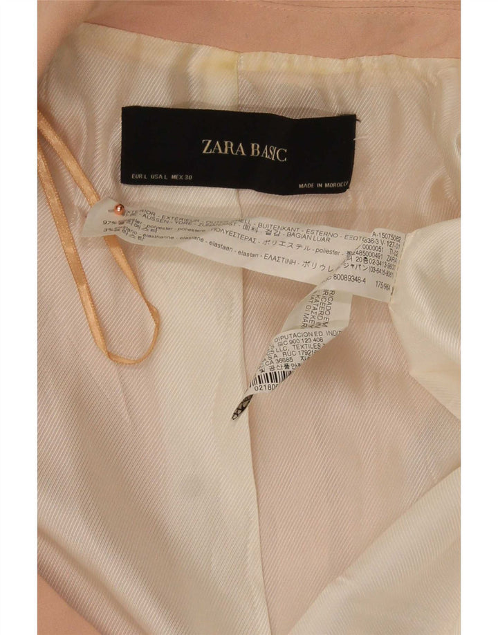 Zara Γυναικείο μπουφάν 3/4 μανίκι ανοιχτό μπλέιζερ UK 16 μεγάλο ροζ πολυεστέρας