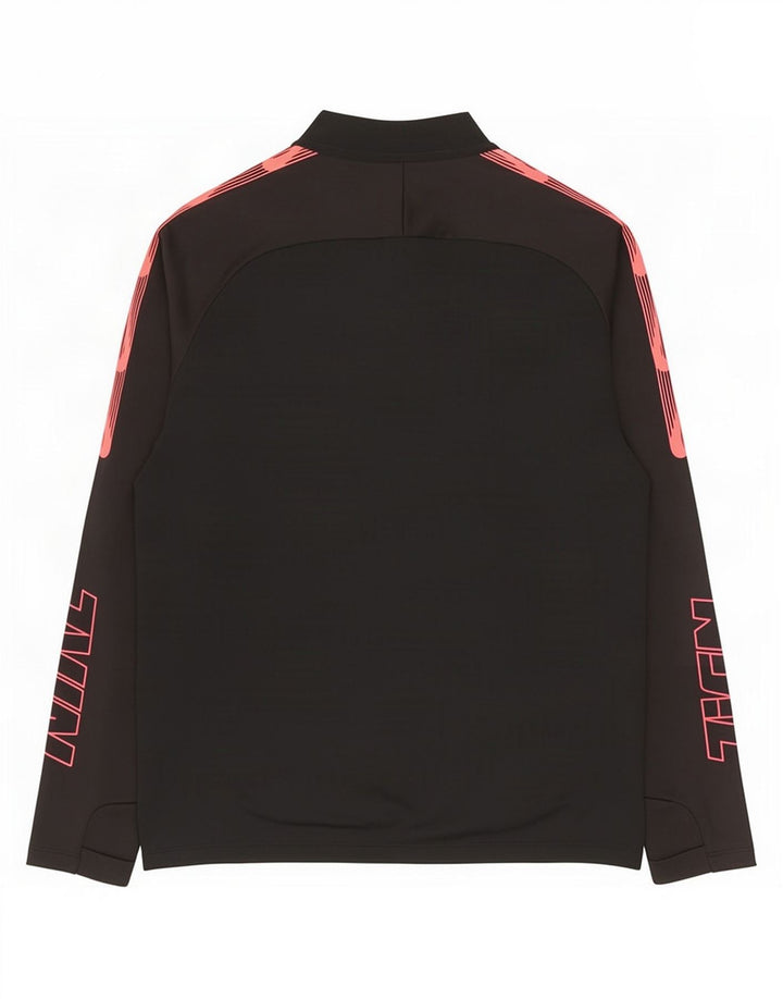 Ανδρική φόρμα Nike Dri Fit με φερμουάρ πουλόβερ στο επάνω μέρος, μεσαίο μαύρο χρώμα
