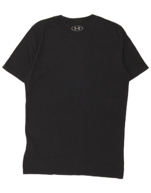 Under Armour Ανδρικό Heat Gear Graphic T-Shirt Top Μικρό μαύρο βαμβακερό