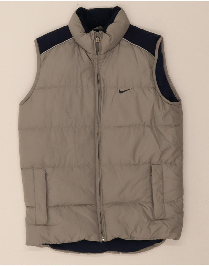 Nike Boys padded Gilet 10-11 Years Medium Grey Colorblock Polyester