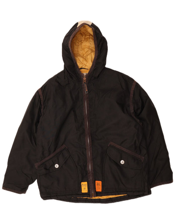 Ανδρικό μπουφάν με κουκούλα Big Star UK 40 Large Black Nylon