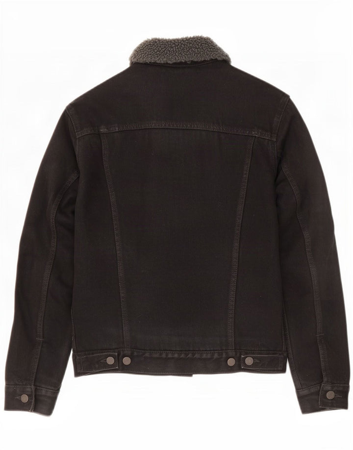 Ανδρικό τζιν Sherpa Jacket Levi's UK 36 Small Black Cotton