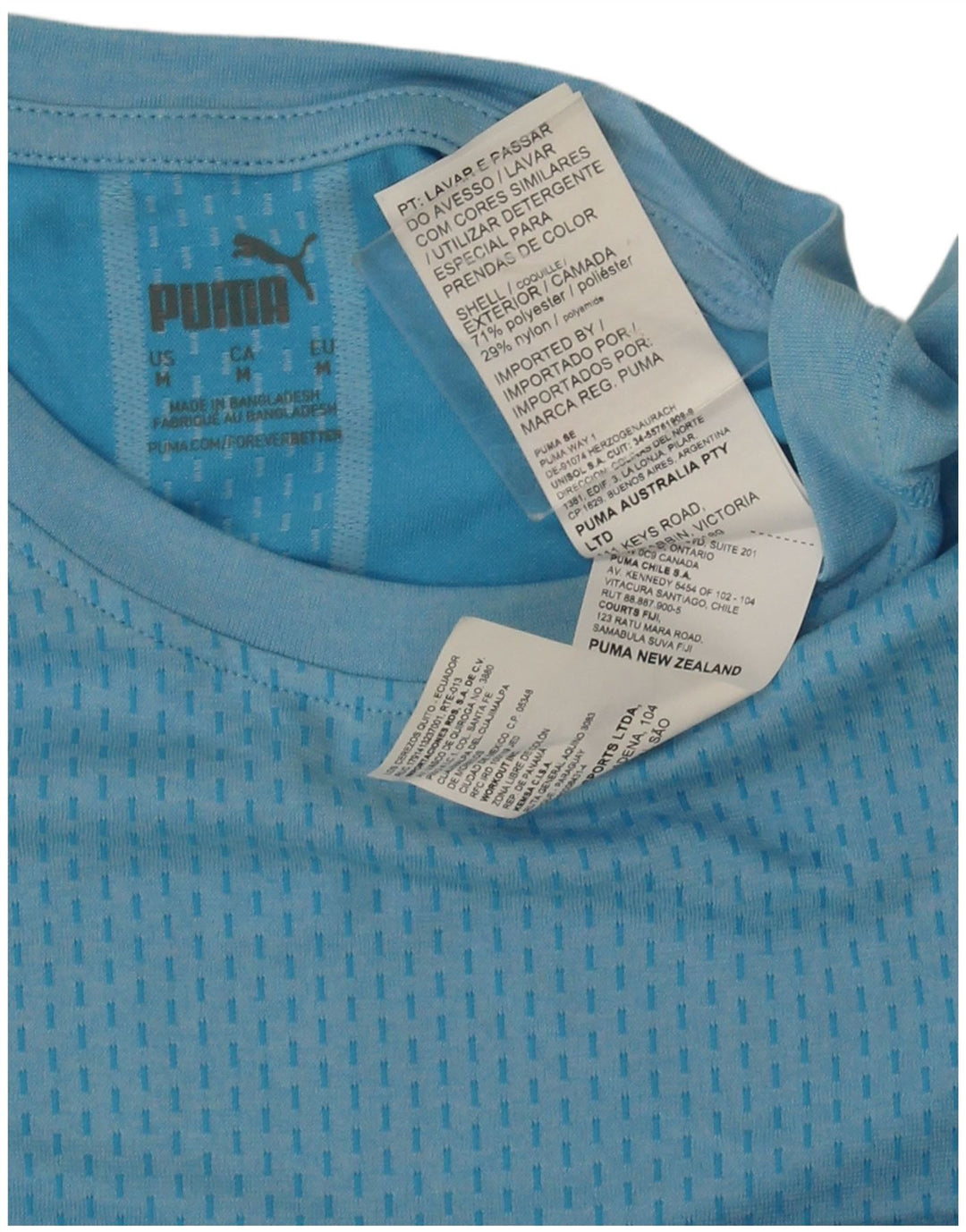 Ανδρικό T-Shirt Puma Τοπ μεσαίου μπλε πολυεστέρα
