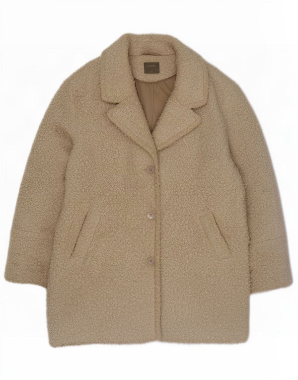 Γυναικείο πανωφόρι από συνθετική γούνα Oasis UK 18 XL Beige Polyester
