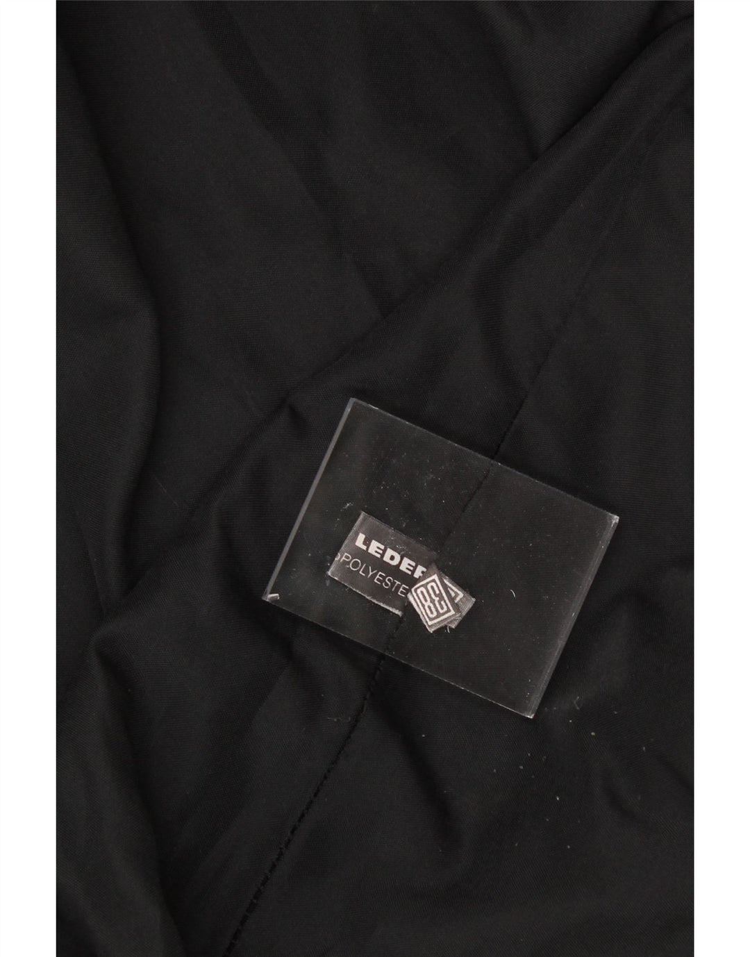 VINTAGE Womens Graphic Leather Coat EU 38 Medium Black Patchwork Leather Vintage Vintage and Second-Hand Vintage from Messina Hembry 
