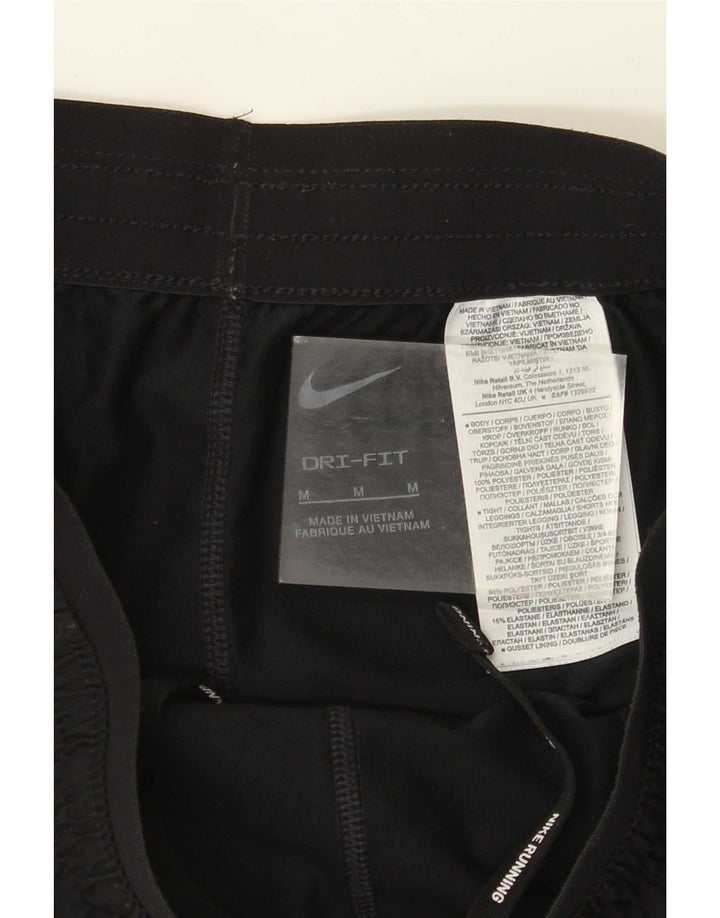 Γυναικείο αθλητικό σορτς Nike Dri Fit UK 12 μεσαίο μαύρο πολυεστέρα