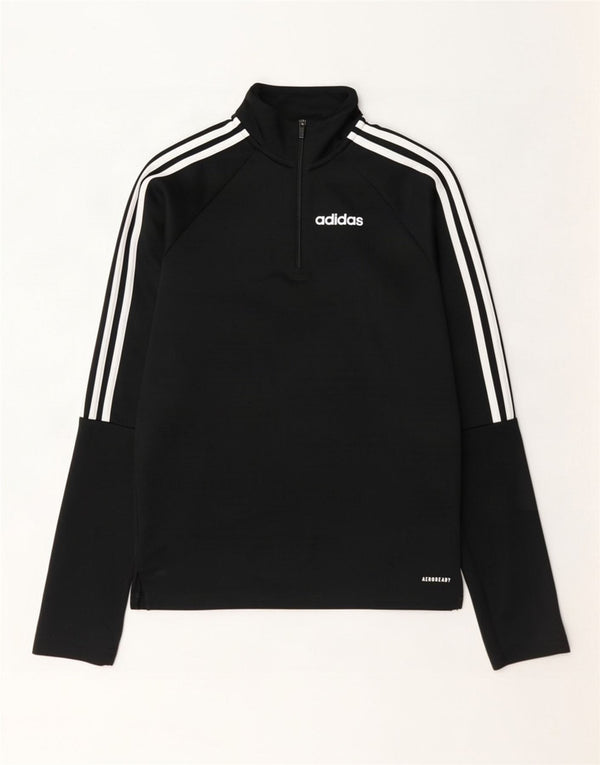 Adidas Ανδρική φόρμα πουλόβερ με φερμουάρ Aeroready Top XS Μαύρο Πολυεστέρας