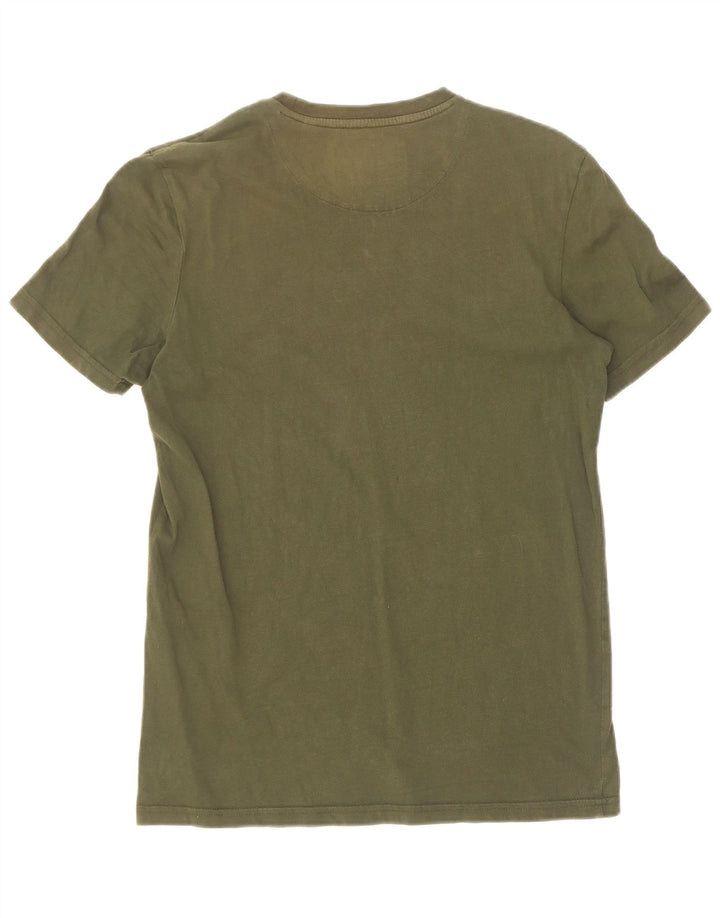 Lyle & Scott Ανδρικό T-Shirt Top Μικρό Χακί Βαμβακερό