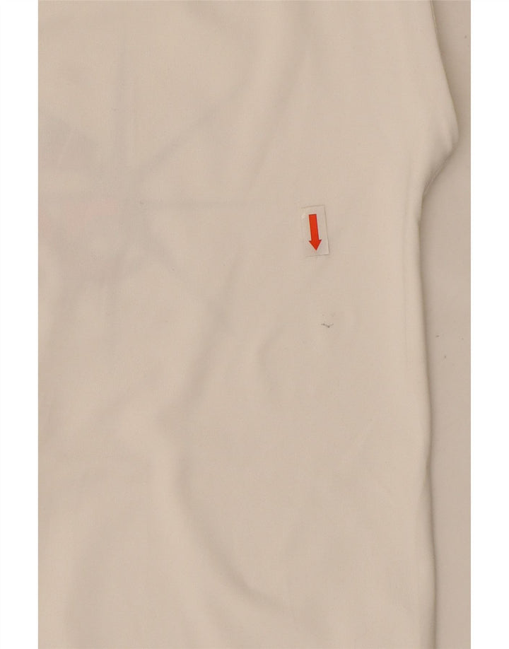 Adidas Girls Graphic Vest Top 13-14 Years Off White Polyester