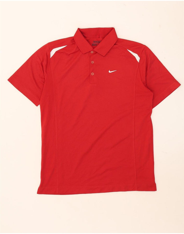 Ανδρικό μπλουζάκι Nike Dri Fit Polo Medium Red Colorblock Πολυεστέρας