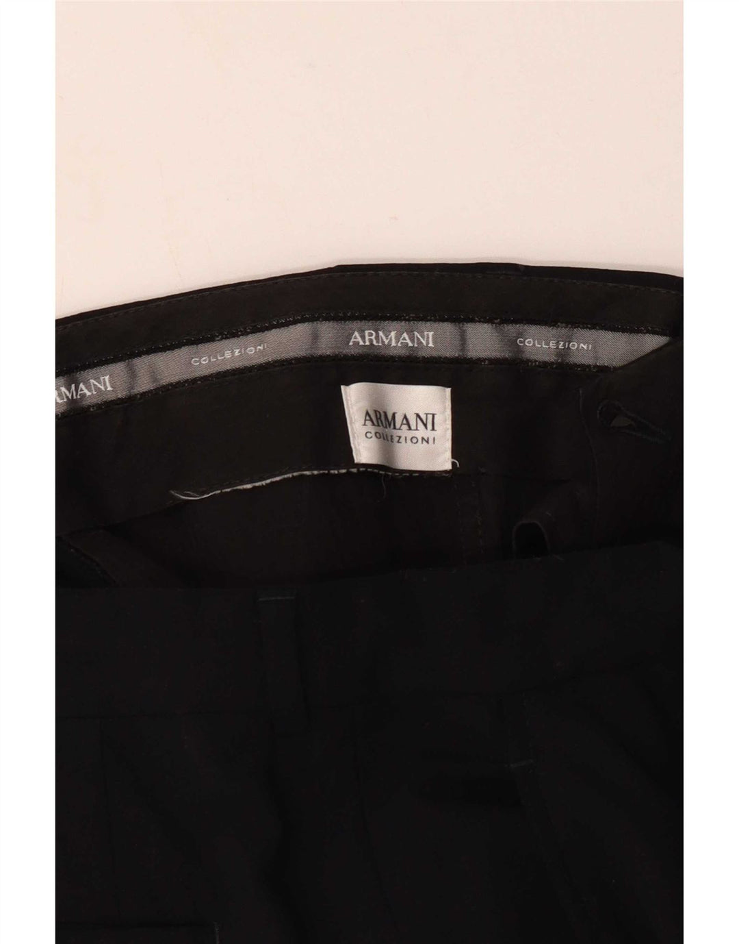 Armani Ανδρικό ίσιο παντελόνι W34 L36 Μαύρο