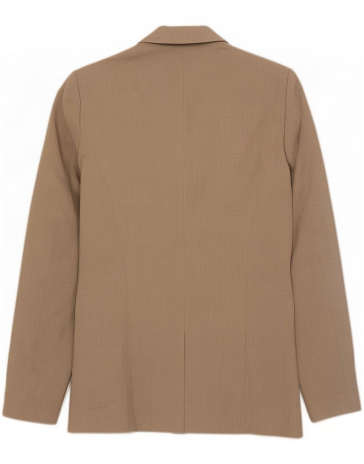 Zara Γυναικείο Μπλέιζερ Μπουφάν UK 10 Μικρό Μπεζ βαμβακερό